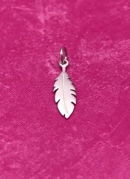 Sterling Silver Small Feather Charm