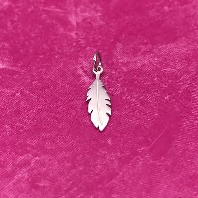 Sterling Silver Small Feather Charm