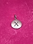 Sterling Silver X Initial Charm