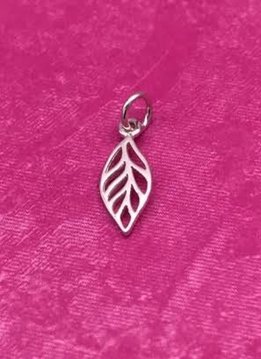 Sterling Silver Tiny Leaf Charm
