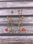 Cute Gold Halloween Skeleton Dangle Earrings