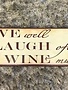 Wooden “Live Well, Laugh After, Wine Much” Wall Display