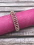 Rose Gold and Clear Rhinestone Bangle Bracelet