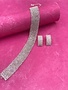 Gold Rhinestone Choker with Earrings
