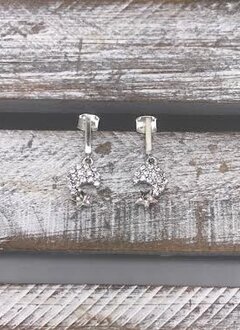 Swarovski Moon and Star Earrings
