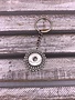 Silver 18mm Snap Keychain