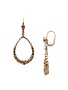 Sorrelli Gold French Wire Dangle Hoop Earrings Rustic Bloom