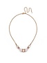 Sorrelli Gold Necklace Pink Peony