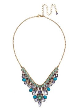 Sorrelli Gold Statement Necklace Jewel Tone