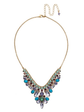 Sorrelli Gold Statement Necklace Jewel Tone