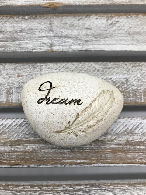 Small Inspirational Dream Token with Feather