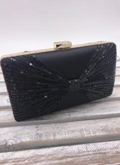Black Clutch with Sequins