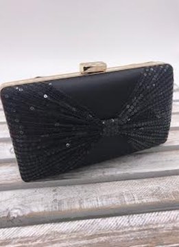 Black Clutch with Sequins
