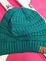 Sea Green Knit Beanie Winter Hat