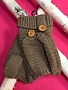 Taupe Knit Open Finger Glove with Cover