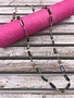 Abalone Beads on a Gold Necklace