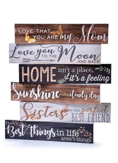 Long Desk Block “The Best Things in Life aren’t Things”