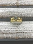 Sterling Silver Yellow Gold Plated Crown Ring