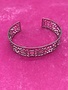 Silver Cuff Bracelet with Intricate Design