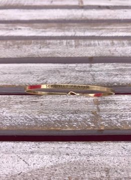 Gold Bangle “Serenity Prayer”