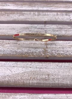 Gold Bangle “Let Your Light Shine”