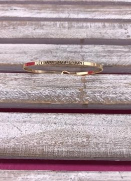Gold Bangle “Let Your Light Shine”