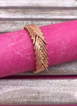 Rose Gold "V" Stretchy Bracelet