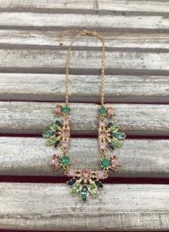 Multi-Colored Mini Statement Necklace