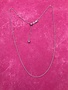 Italian Sterling Silver Adjustable Cable Chain 22 inches
