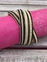 Gold and Black Wrap Bracelet with Twist