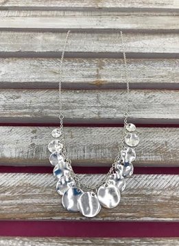 Silver Necklace with Circles