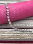 Oval Cubic Zirconia Halo Tennis Bracelet