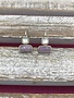 Natural Gem Stone Earrings Amethyst