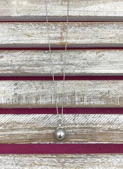 Gray Pearl Cubic Zirconia Necklace
