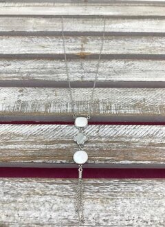 Mother of Pearl Dangle Necklace