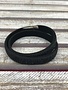 Black and Black Rhinestone Wrap Bracelet with Silver Magnetic Closure