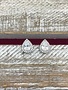Silver Cubic Zirconia Teardrop Halo Earrings
