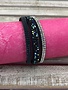 Navy Blue Bracelet with Rhinestones