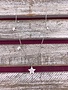 Italian Sterling Silver Star Drop Necklace