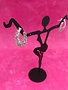 Italian Sterling Silver Crystal Fancy Drop Earrings