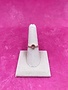 Italian Sterling Silver Rose Gold Plated Ring with a Loose Moveable Crystal Size 8
