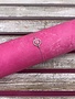 Italian Sterling Silver Circle Pink Quartz Adjustable Bracelet
