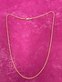 Italian Sterling Silver Yellow Gold Plated Rope Chain 20 inches