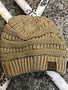 Beanie in Metallic Gold