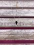 Sterling Silver Black Diamond Shaped Pendant