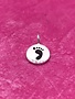 Sterling Silver Baby Footprint Charm