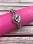 Silver Snap Stretch Bracelet with Rhinestones