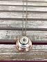 Silver and Rose Gold Inspirational Snap Necklace