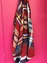 Red, Blue, and White Plaid Blanket Scarf