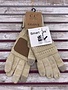 Beige Knit CC Smart Tip Gloves